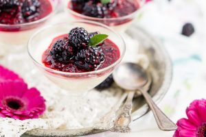 PANNA COTTA WITH BERRY MEDLEY STEVIA RECIPE