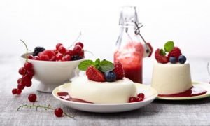 PANNA COTTA WITH BERRY MEDLEY STEVIA RECIPE