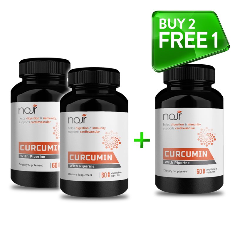 2 Bottles FREE 1 Curcumin with Piperine 500mg