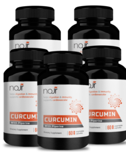 Curcumin with Piperine 500mg 5 Bottles
