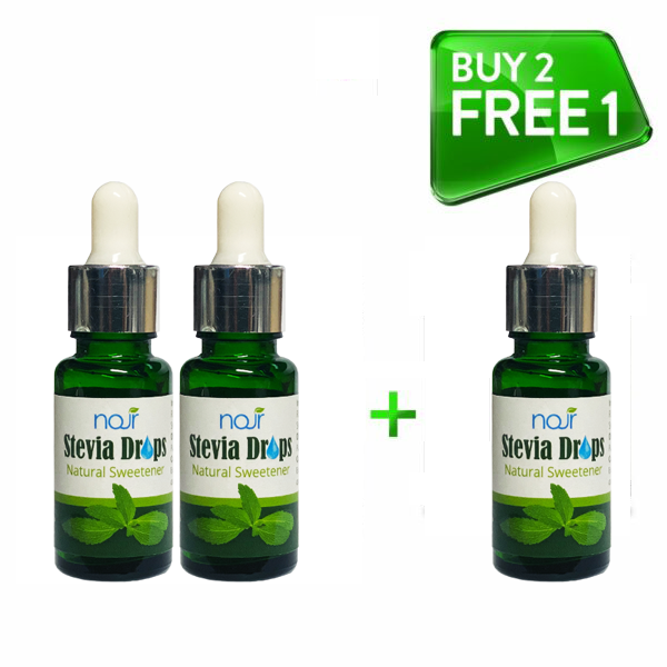 Stevia Drops (15ml) 2 Bottles FREE 1
